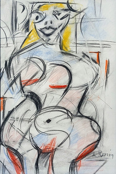 Willem de Kooning-Técnica mixta